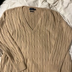 Women’s extra large Ralph, Lauren Pima, cotton cableknit sweater